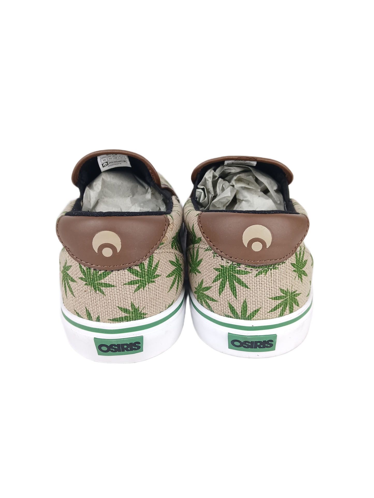 Osiris Scoop Natural Green Leaf US Mens Size 13 Shoes