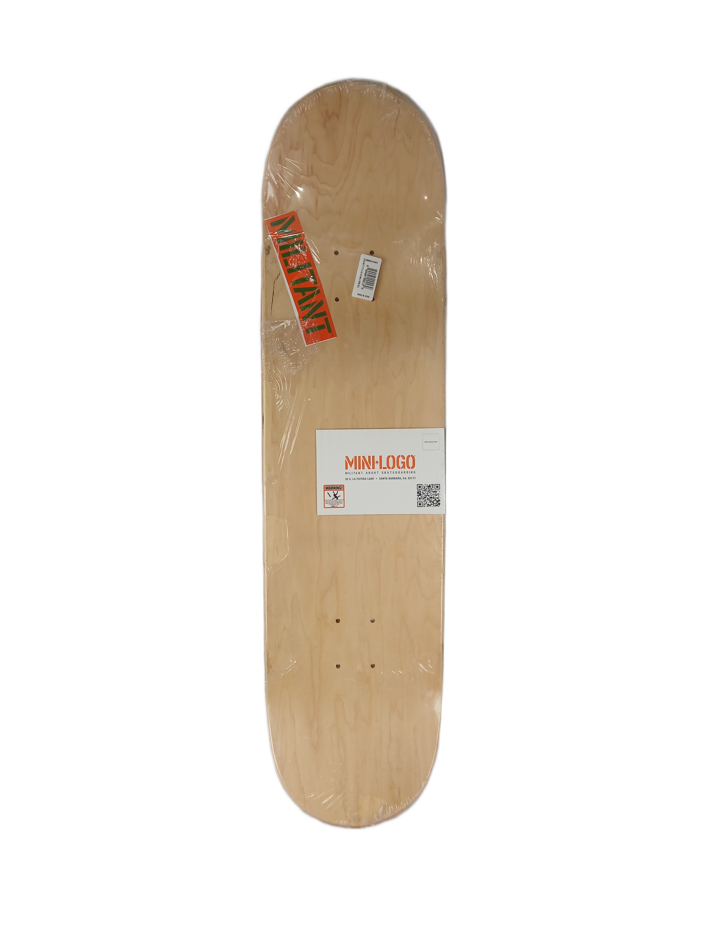 Powell Peralta Mini Logo Maple Small Bomb Pizza White Red Size 8.5" Vintage NOS Deck
