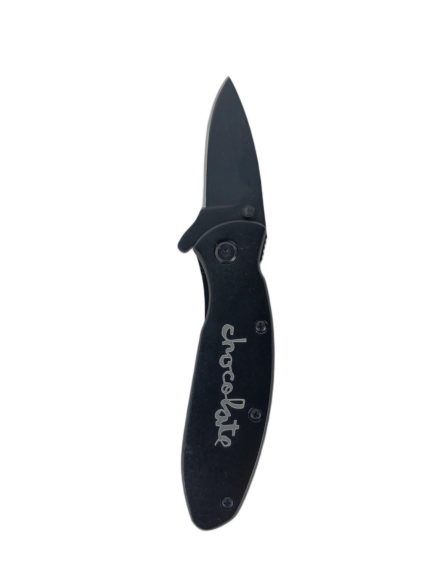 Chocolate Skateboards Black Grey Vintage Pocket Knife
