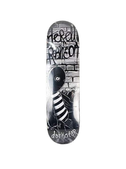 Darkstar Terrell Robinson Voodoo Doll Black White Size 8.3" Vintage NOS Deck