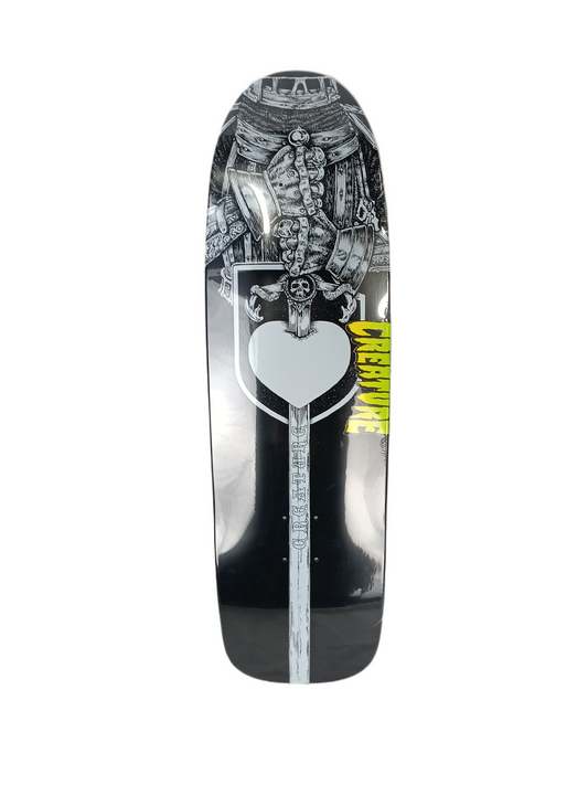 Creature Allen Losi Knight Black White Size 9.74" Vintage NOS Deck