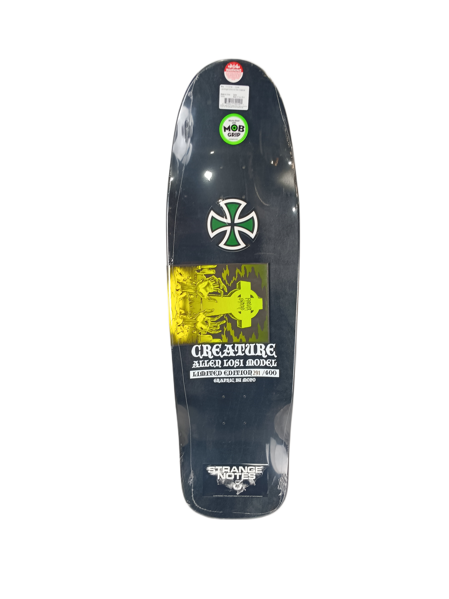 Creature Allen Losi Knight Black White Size 9.74" Vintage NOS Deck