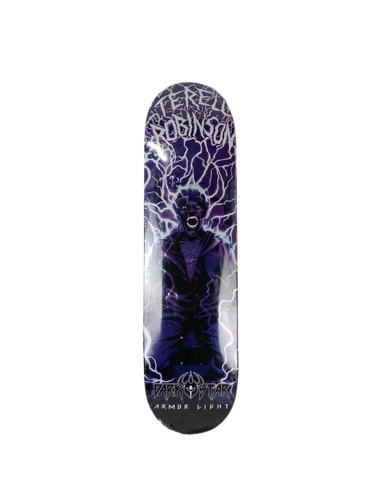 Darkstar Terrel Robinson Electric Chair Black Purple White Armor Light Size 8.300" Vintage NOS Armor Light Deck