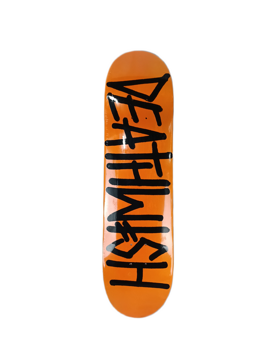 Deathwish Dipped Orange Black Size 8.0" Vintage NOS Deck