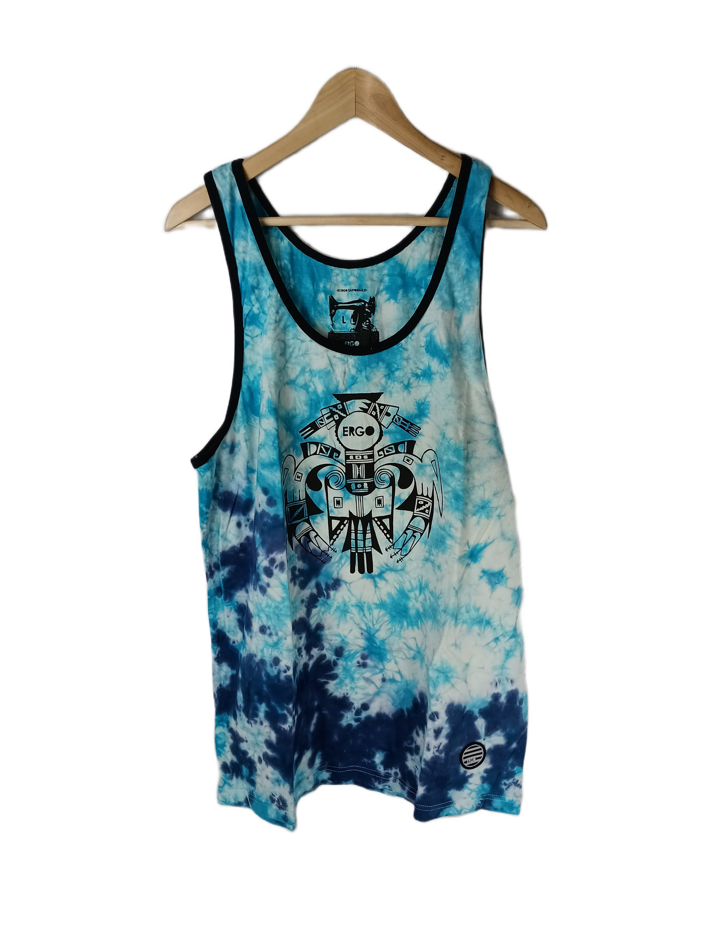 Ergo Bird Tye Dye Mens Size L Sleeveless Vintage Tank Top Shirt