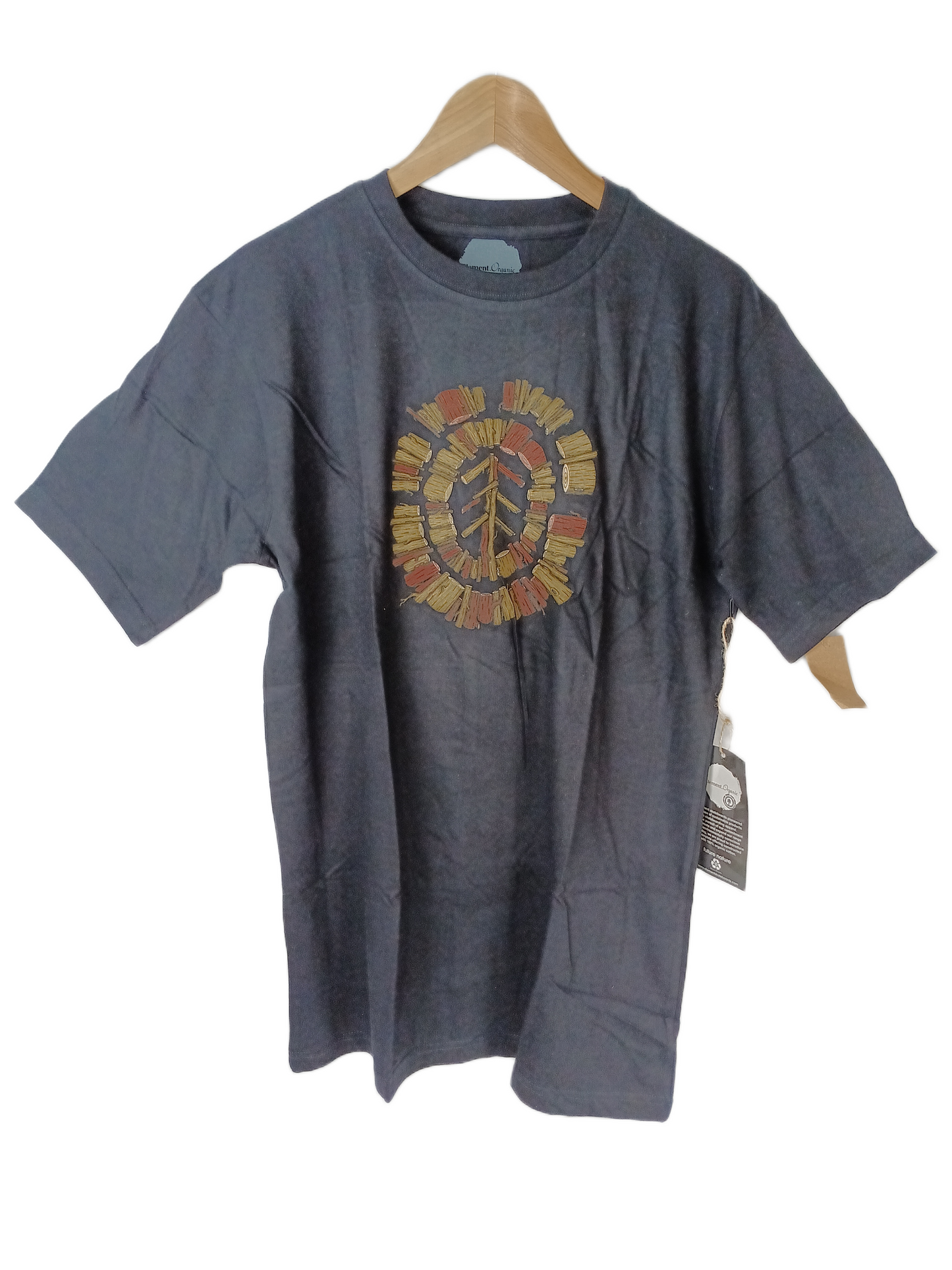 Element Orgnaic Timber Logo BLack Multi Mens Size L S/s Vintage Shirt