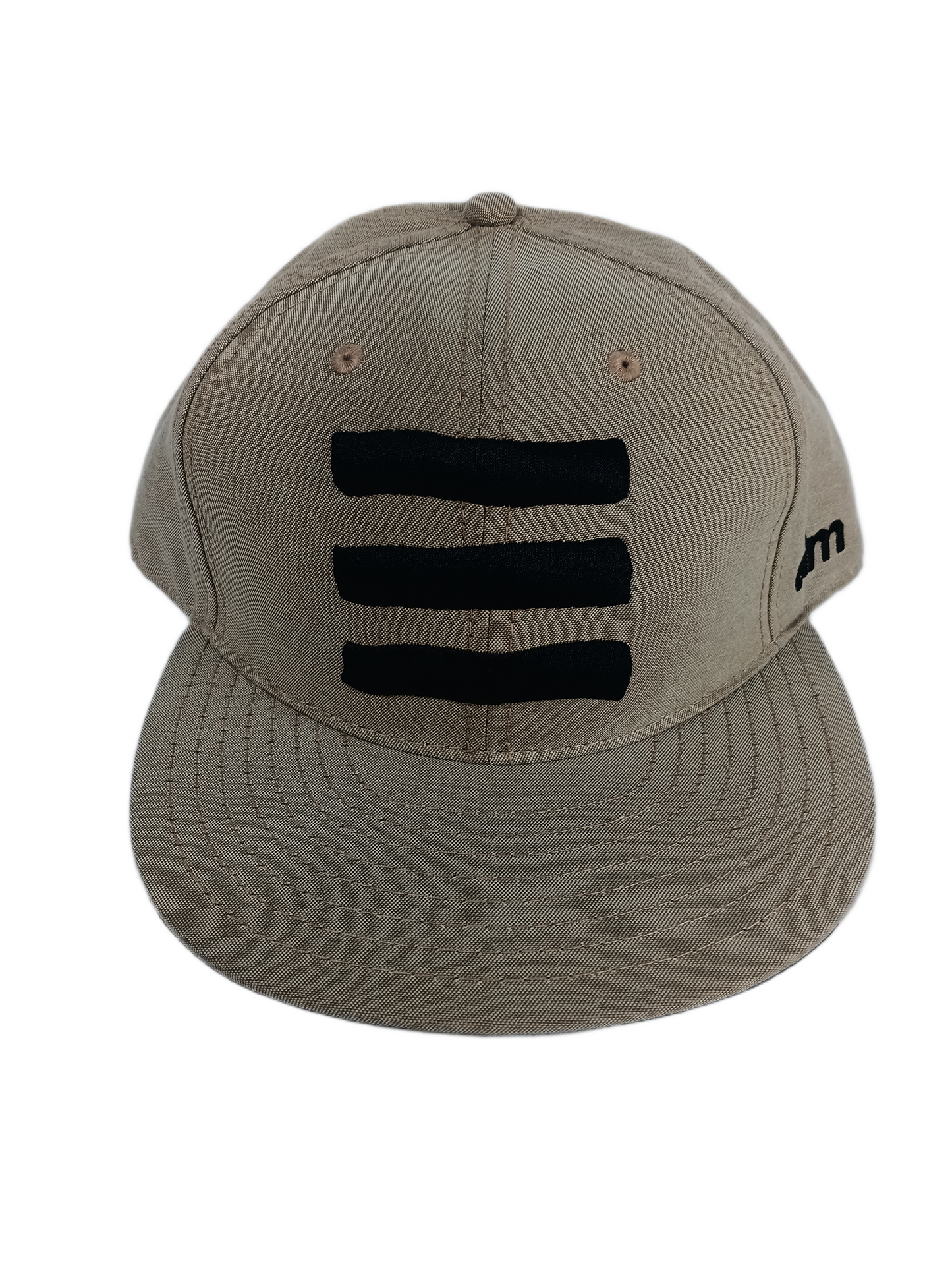 Elm Company ELM 3 Thick Lines Black Size 7 3/8 Vintage Fitted Hat