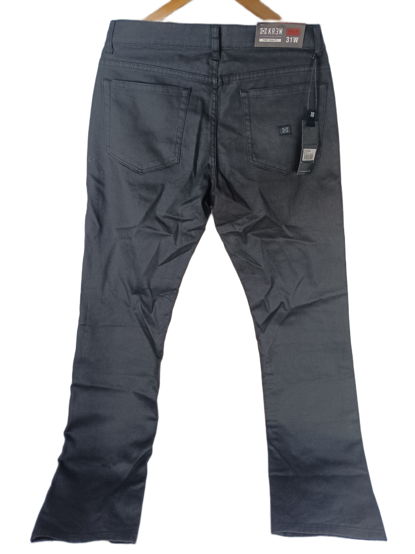 Krew K Slim True Slim Fit Black Denim Mens Size 31 Vintage Jeans