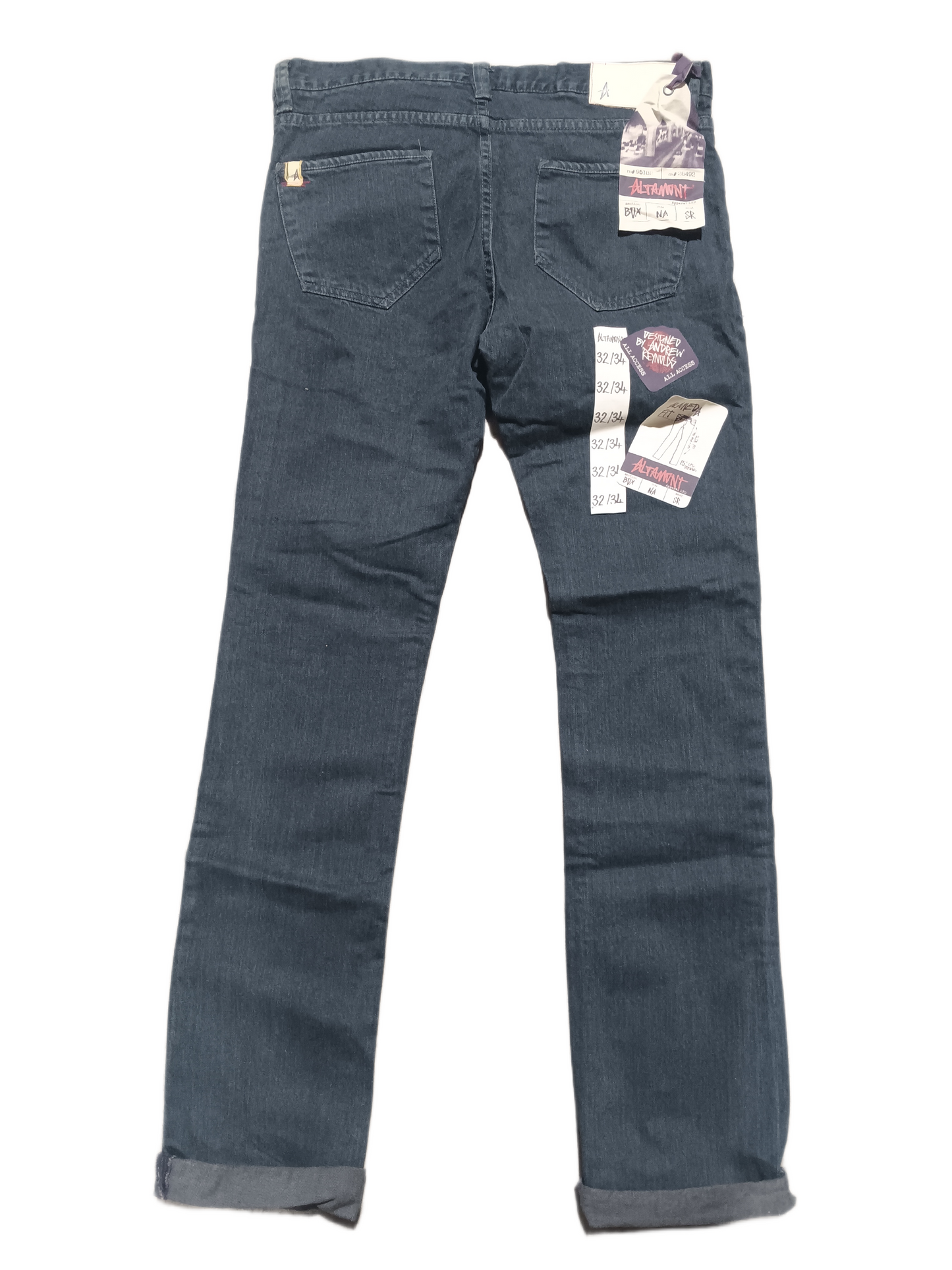 Altamont Andrew Reyolds Denim Alameda Dark Indigo Mens Size 32 X 34 Vintage Jeans