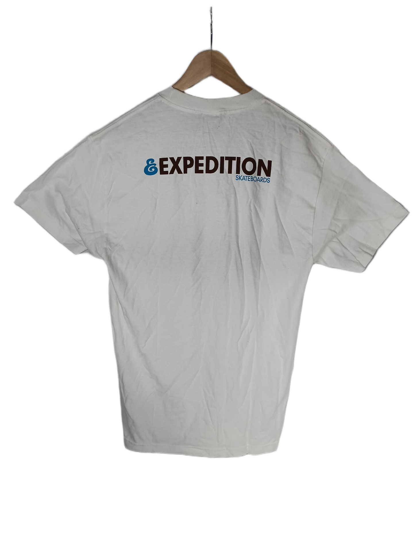 Expedition E All Over Print White Multi Mens Size L S/s Vintage Shirt