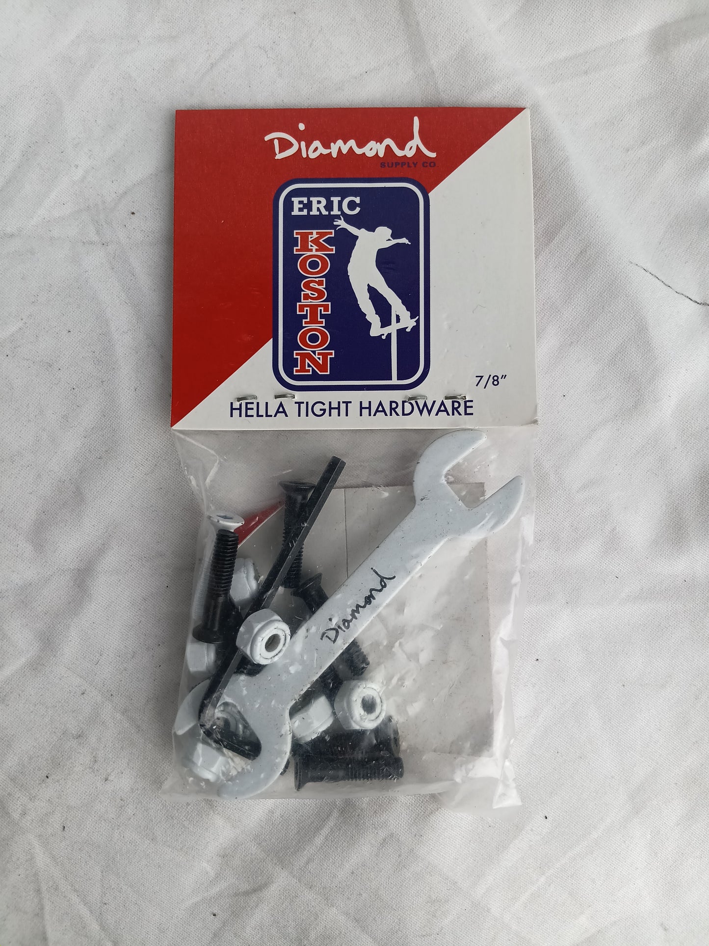 Diamond Eric Koston Hella Tight Hardware Red White Blue 7/8" Vintage Allen Hardware Tool Included