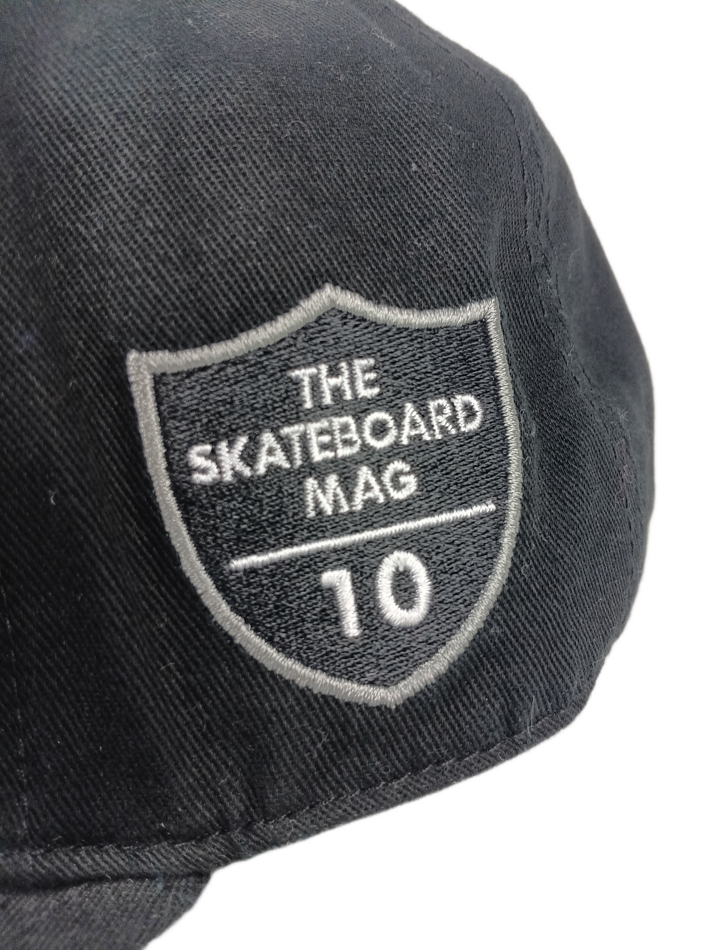 Official X The Skateboard Mag HWY 10 Patch Black White Silver One Size Fits All Vintage Snapback Hat
