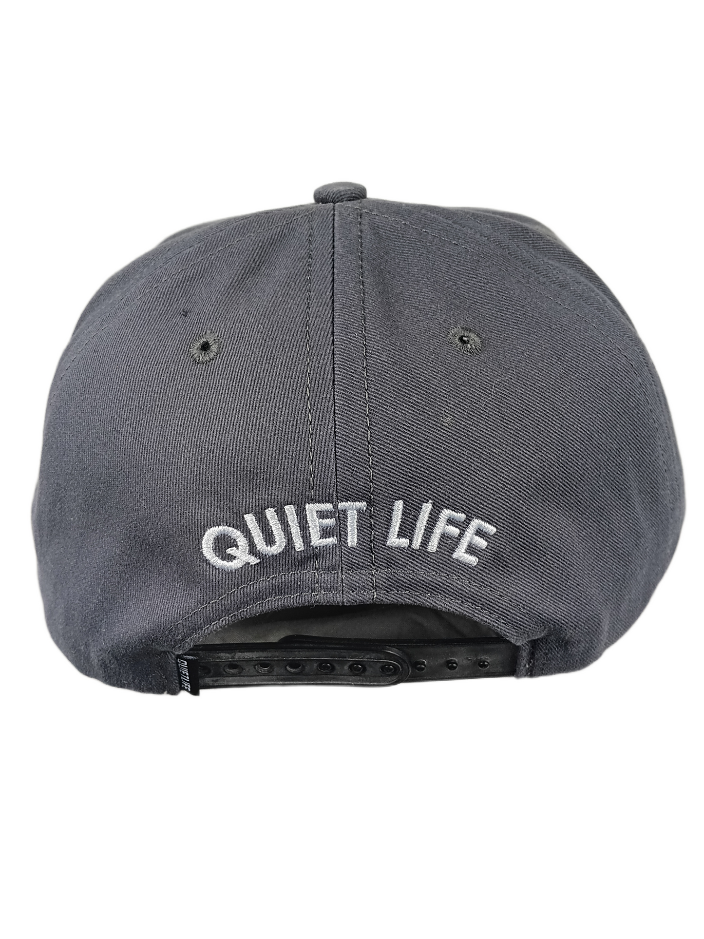 Quiet Life Q Grey White One Size Fits All Vintage Snapback Hat