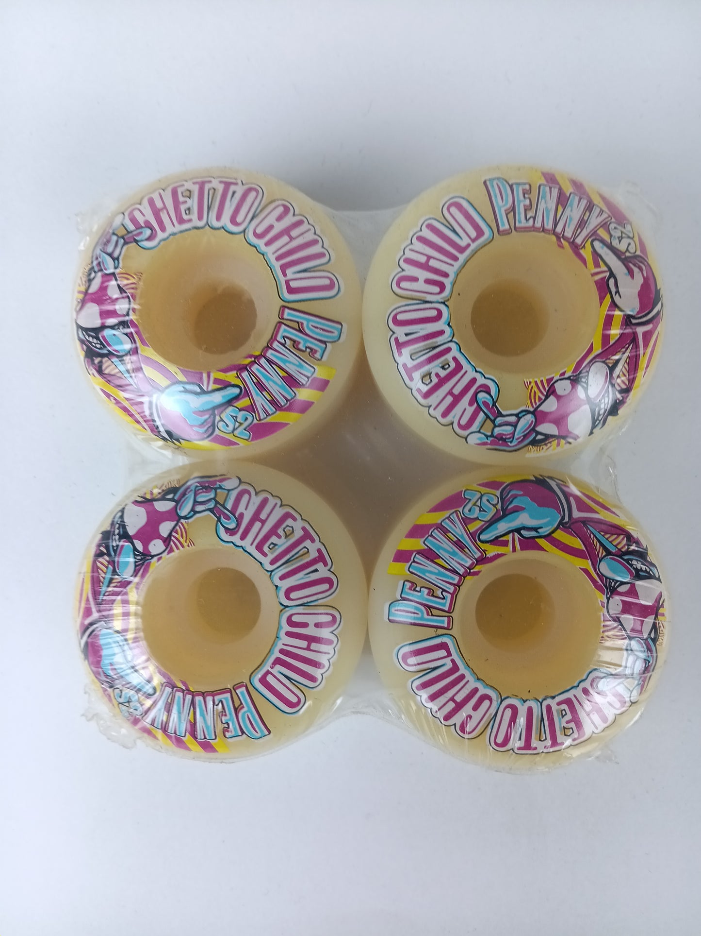 Ghetto Child Tom Penny Mushroom Man Purple White Blue Size 52MM Vintage NOS Wheels