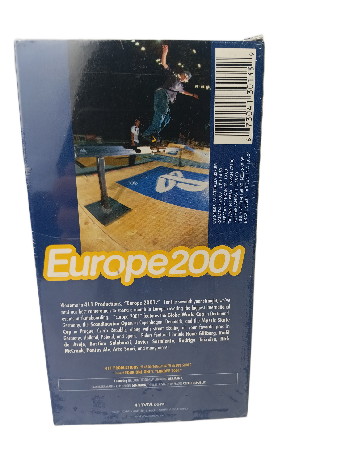 411 Video Productions Present Europe 2001 Vintage NOS Factory Sealed VHS Video 2001