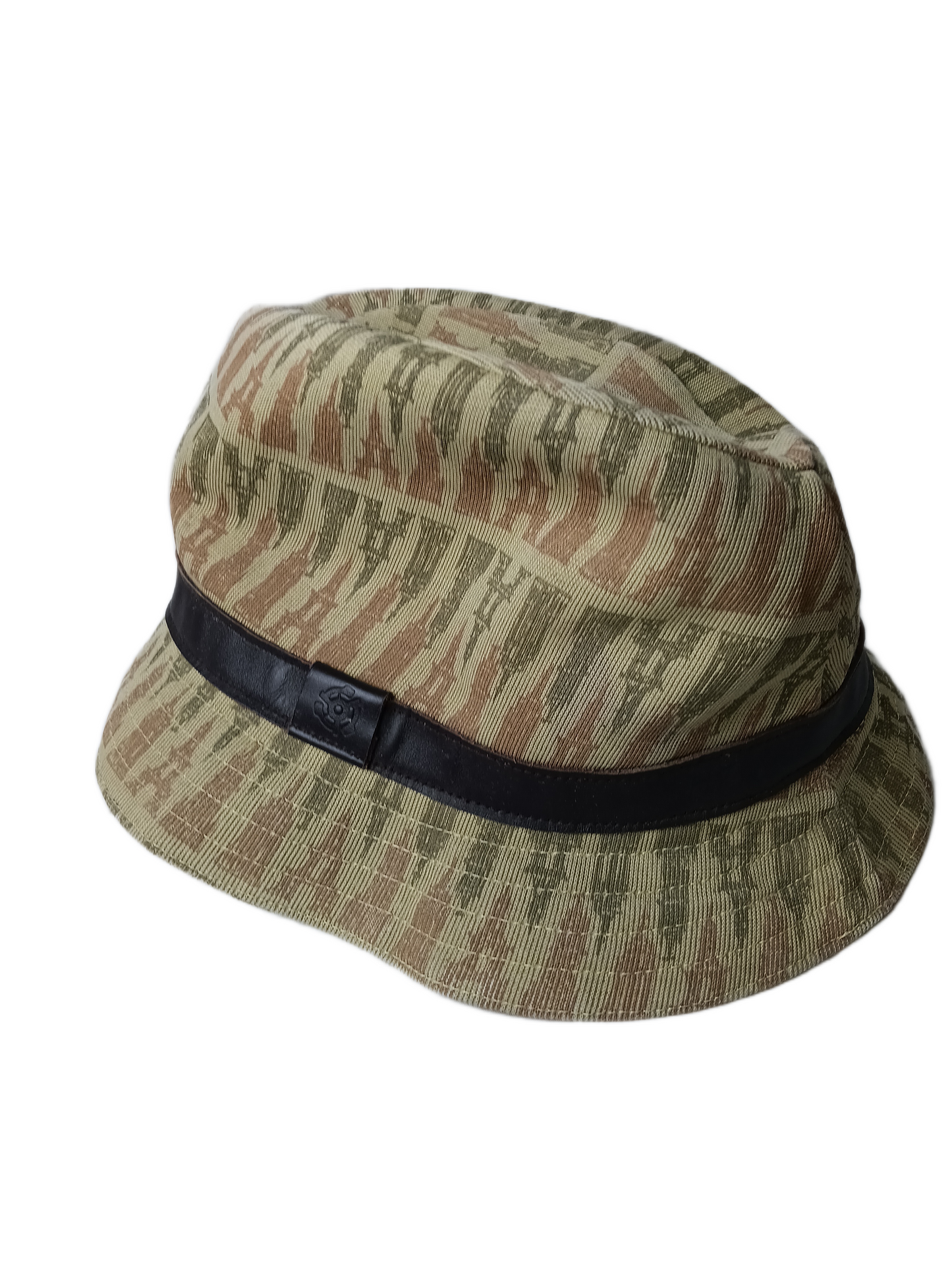 Kangol x Stereo Skateboards Collection Eiffel Towers Graphic Tan Gold Brown Size Large Vintage Gaffer Bucket Hat