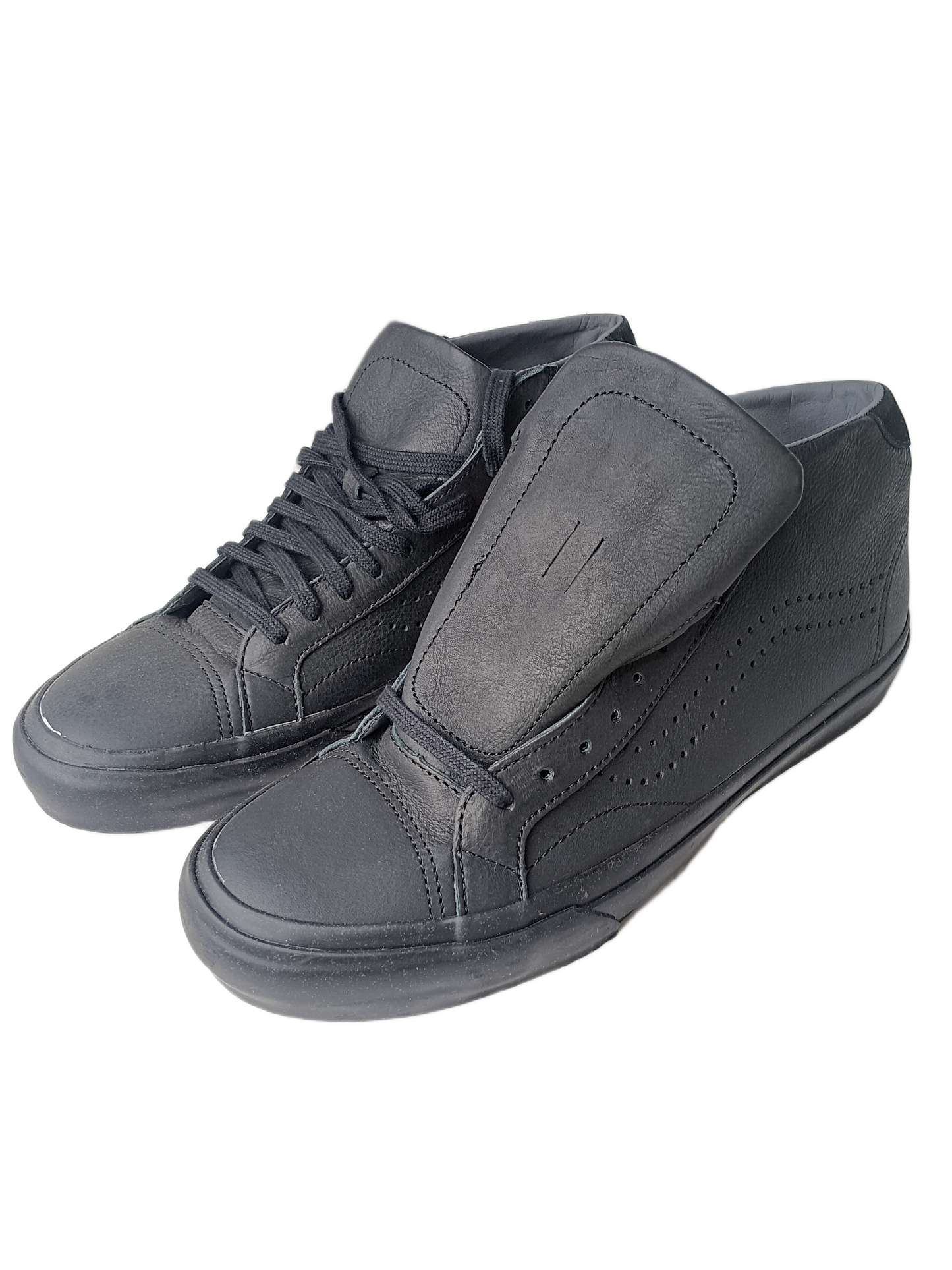Vans Court Mid DX (Leather) Black US Mens Size 9.5 Shoes