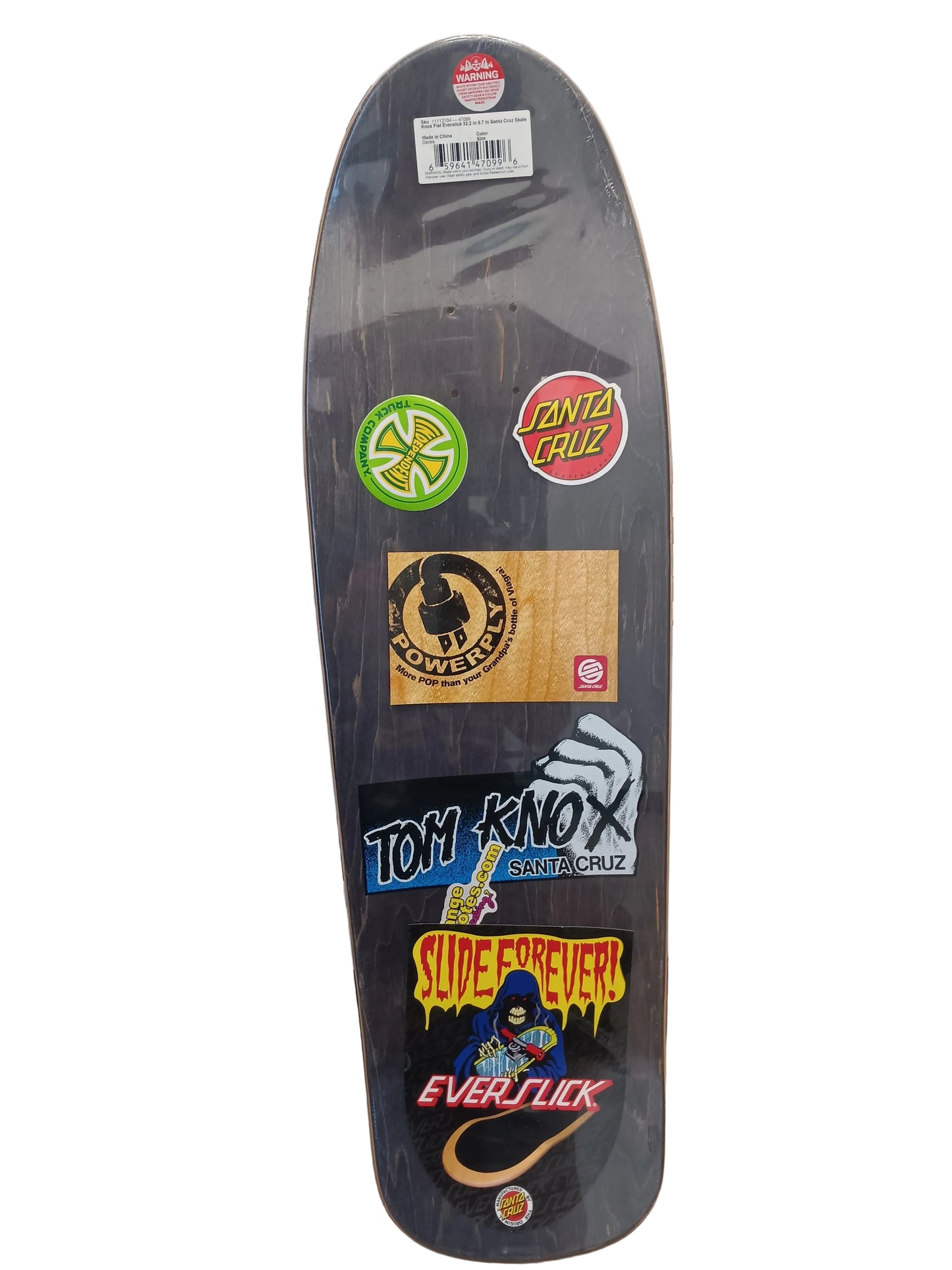 Santa Cruz Tom Knox Fist Everslick Size 9.7" X 32.3" Vintage NOS Deck