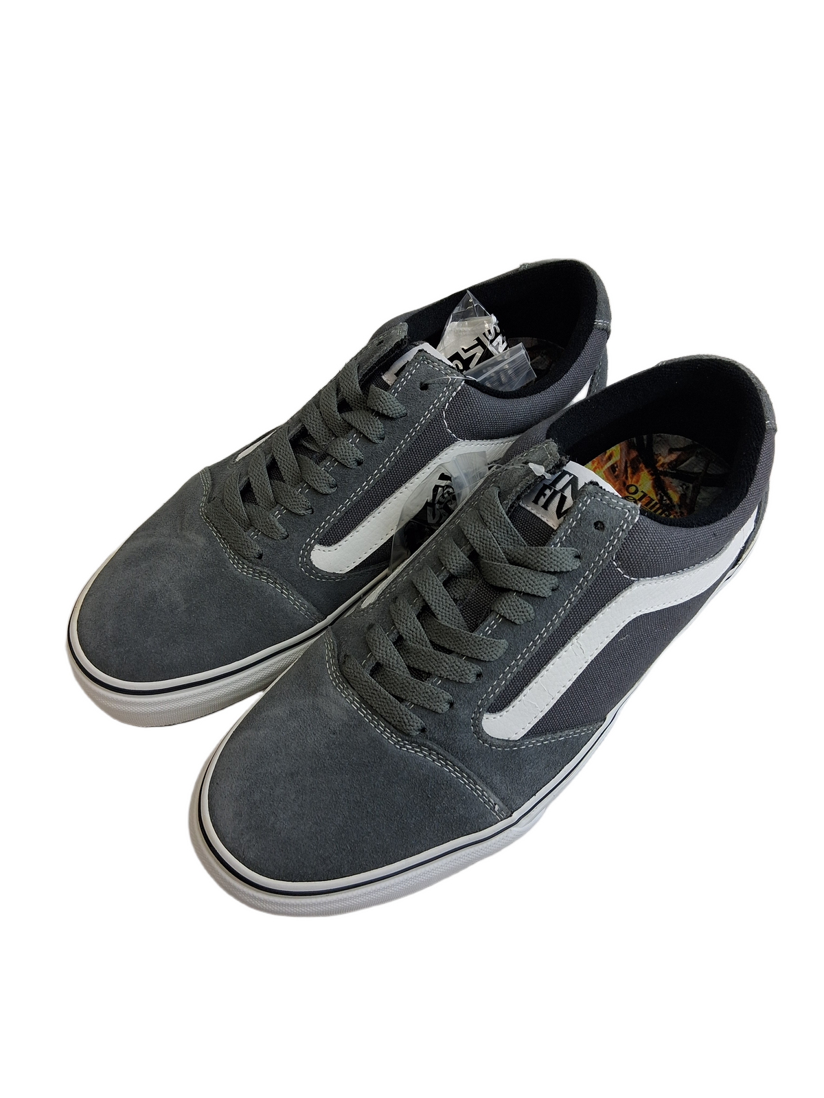Vans TNT 5Grey/White US Mens Size 9.5 Classic Shoes (Copy)