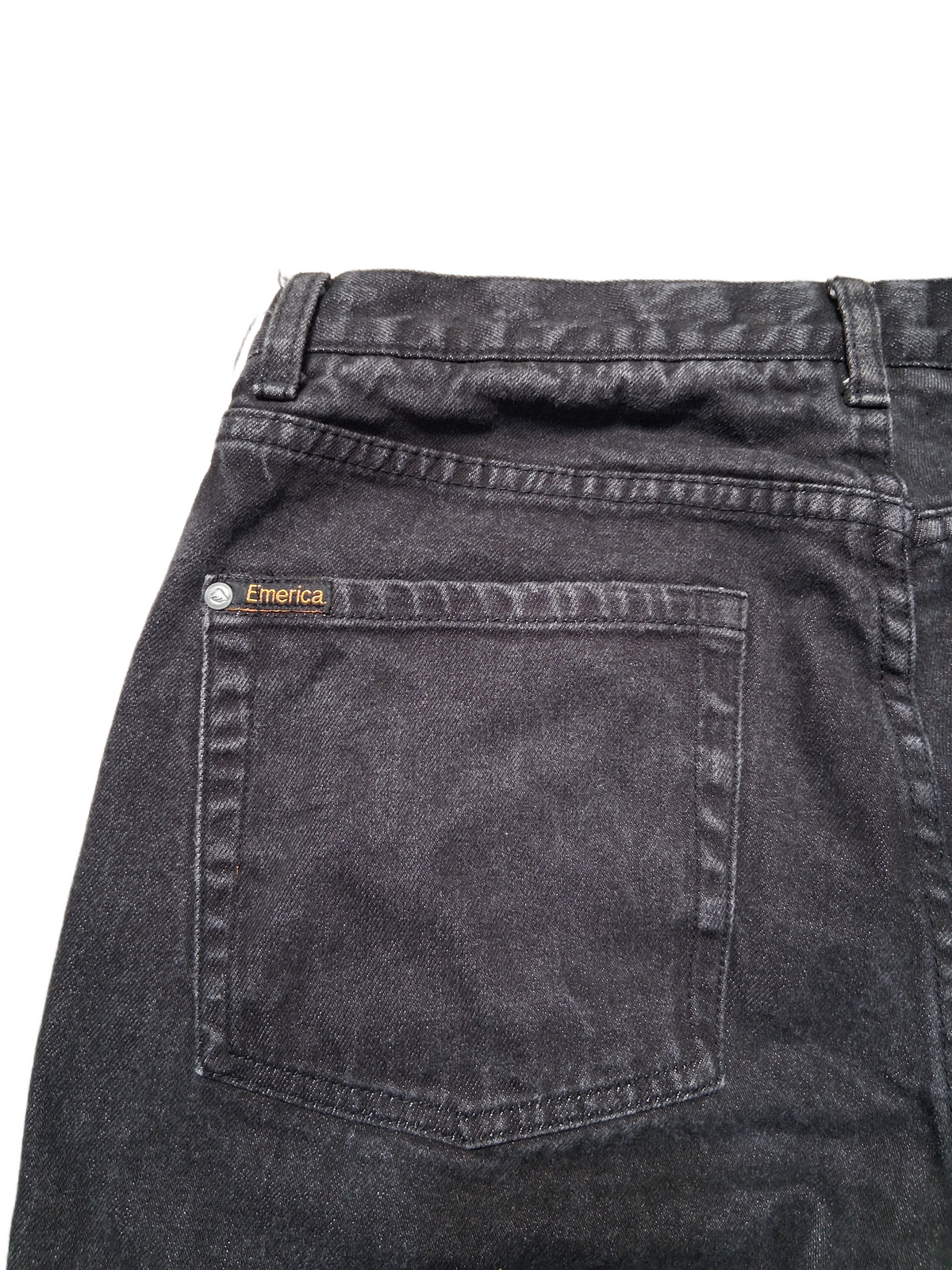 Emerica Emerica Gear Dagger Slim Fit Black Size 33 W 33 L Vintage Denim Jeans