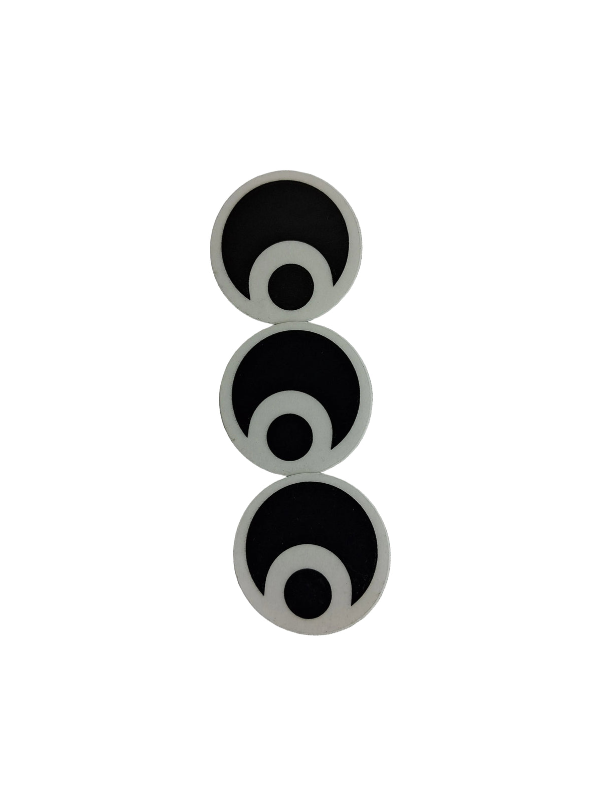Osiris Osiris Logo Black White 1" X 1" Vintage NOS Sticker 3 Pack