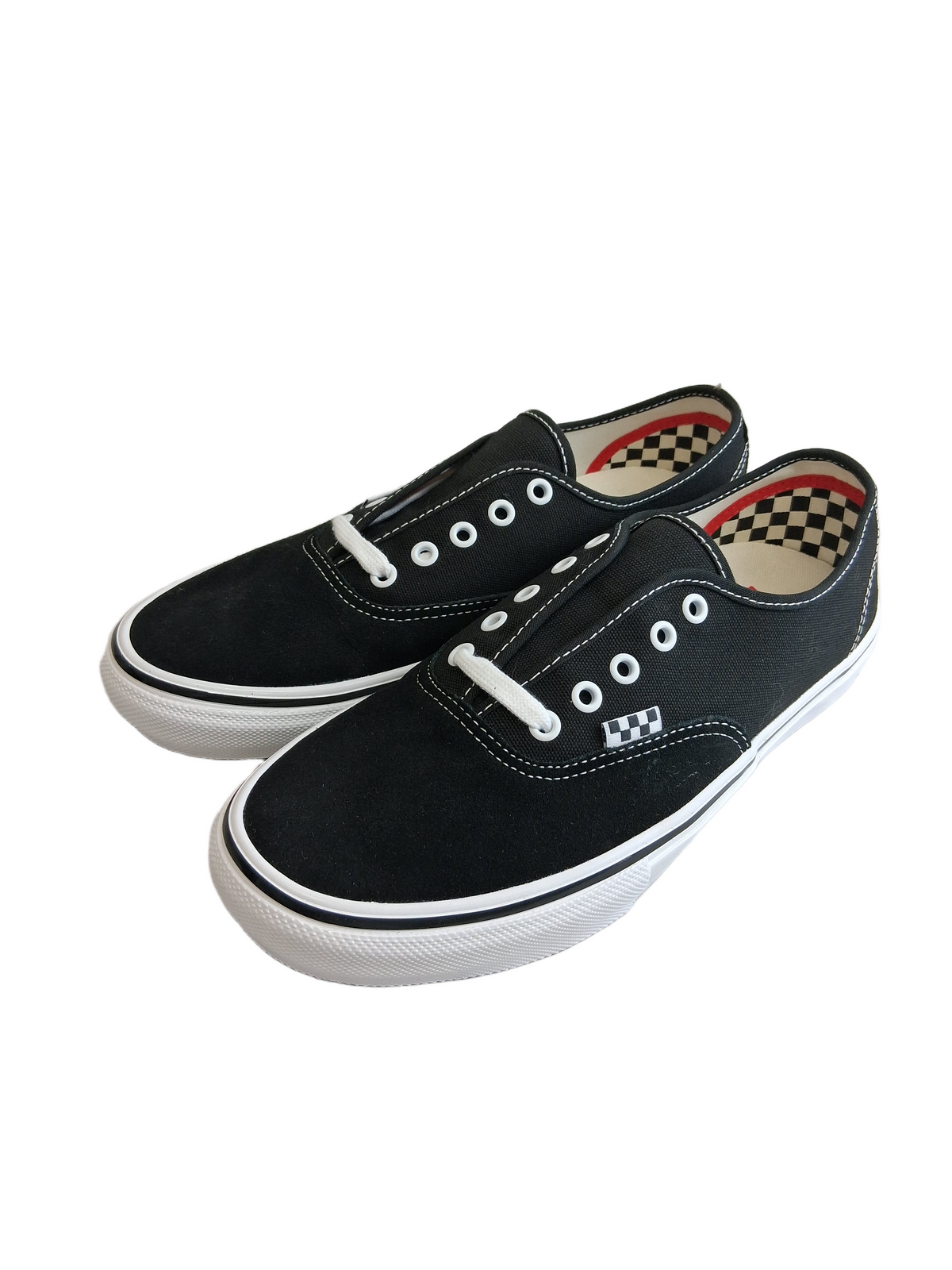 Vans Skate Authentic Black White US Mens Size 9.5 Classic Shoes