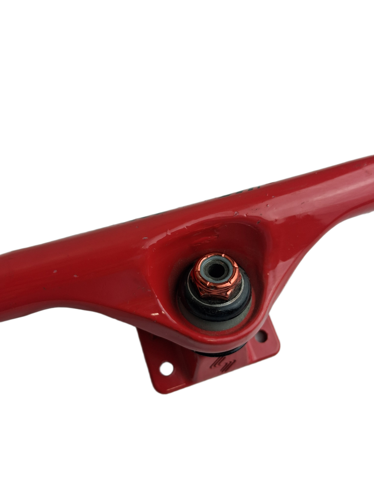 Silver M Class Spectrum Hollow Kingpin Red Anodized White Size 8.25" Vintage NOS Trucks