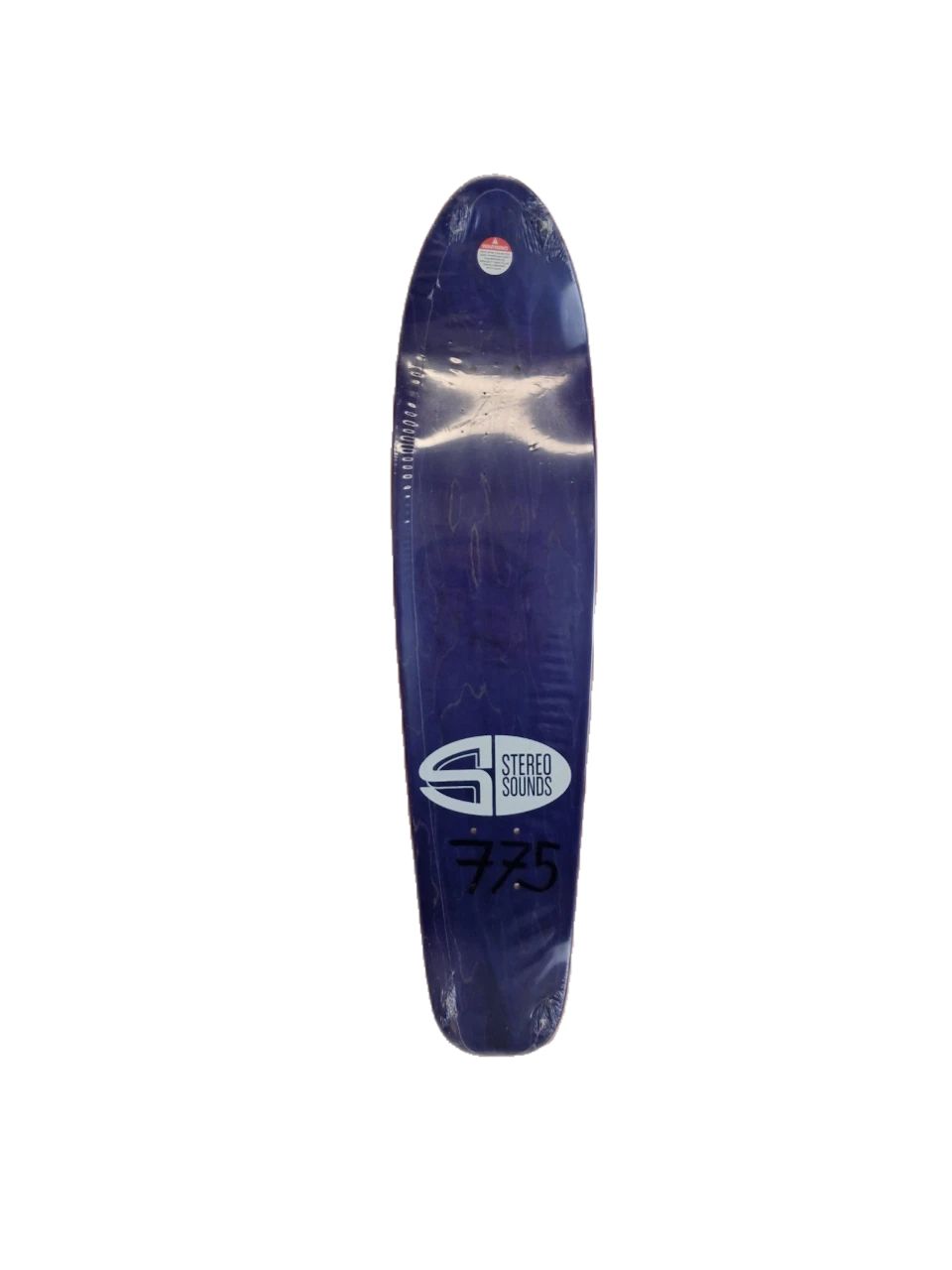Stereo The Stereo Sounds Red Black White Size 7.75" X 31.125" Vintage NOS Shaped Cruiser Deck