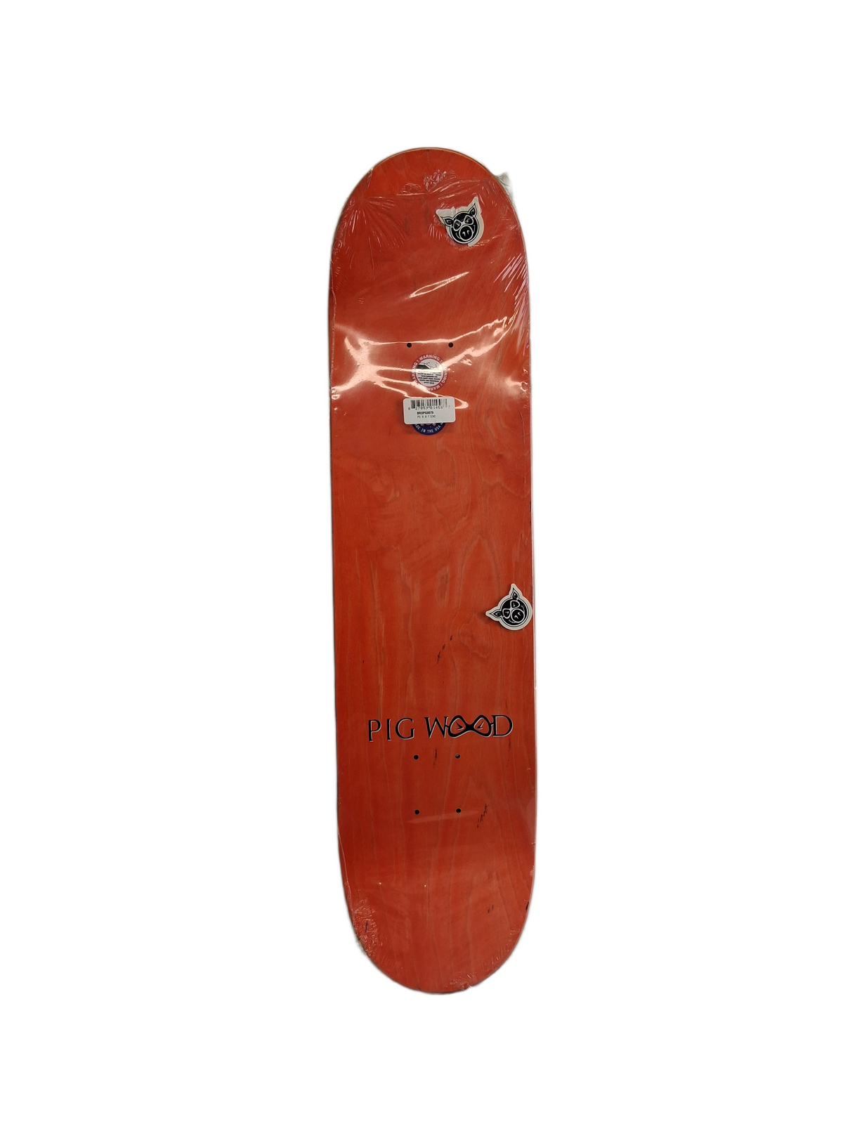 Pig Pig Wood Skull Purple Black White Size 8.0" Vintage NOS Deck