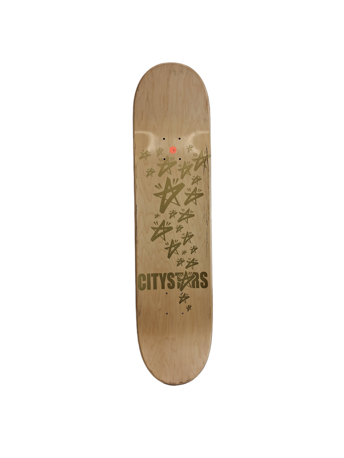 City Stars City Stars Team Logo Red White Size 8.0" Vintage NOS Deck