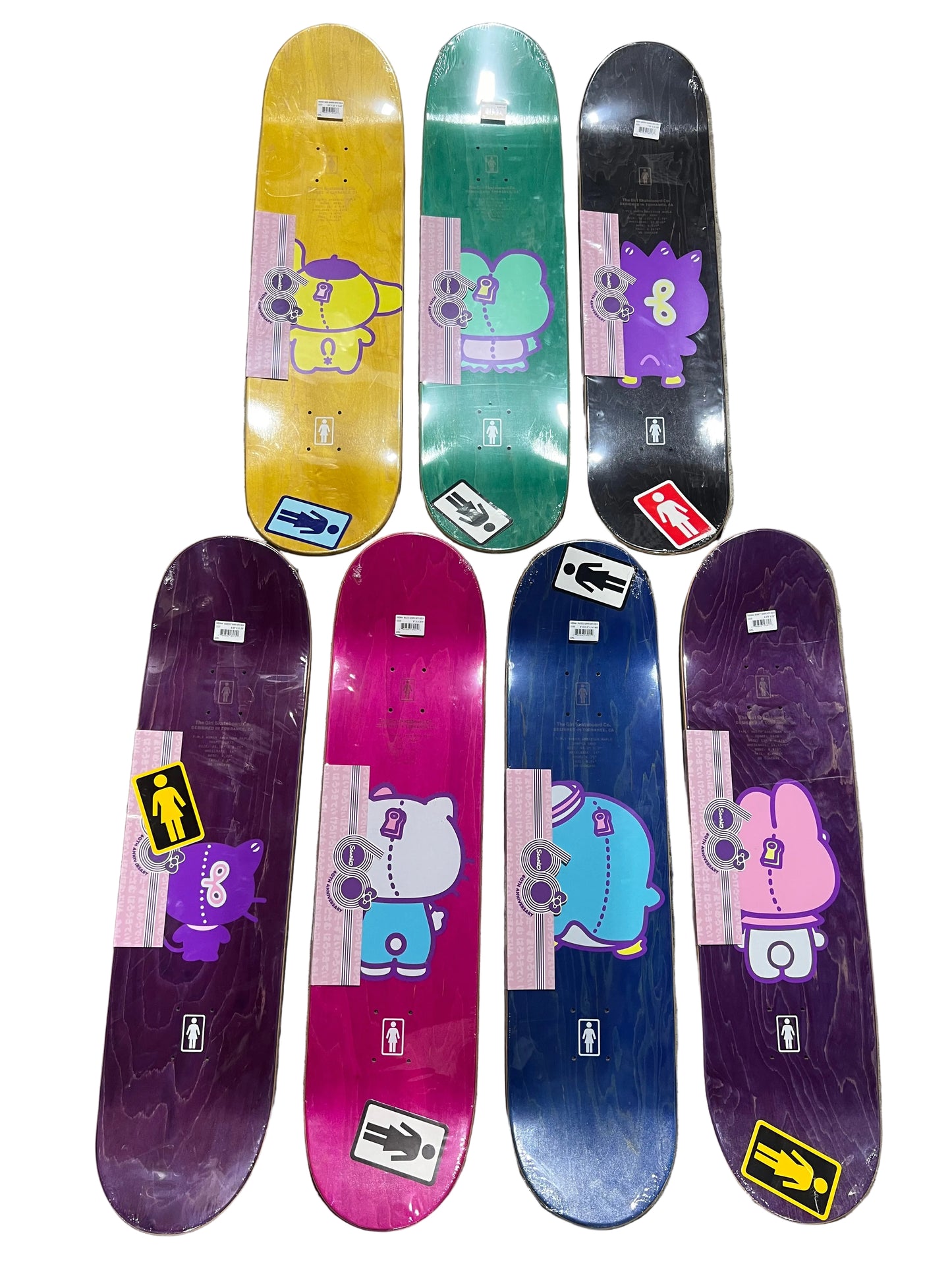 Girl Sanrio 60th Anniversary Vintage NOS Deck Complete Collection 7 Deck Series