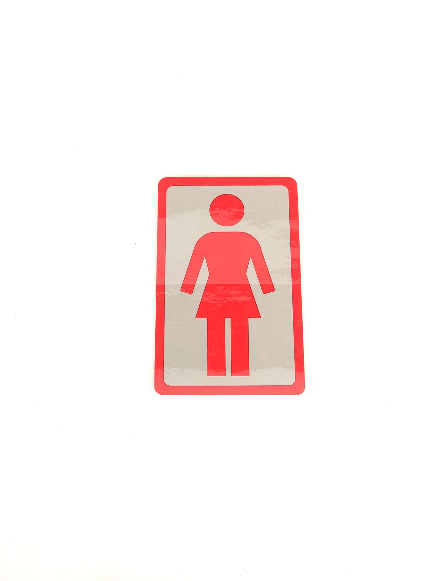 Girl Skateboards Logo Red Grey 4" x 6" Sticker