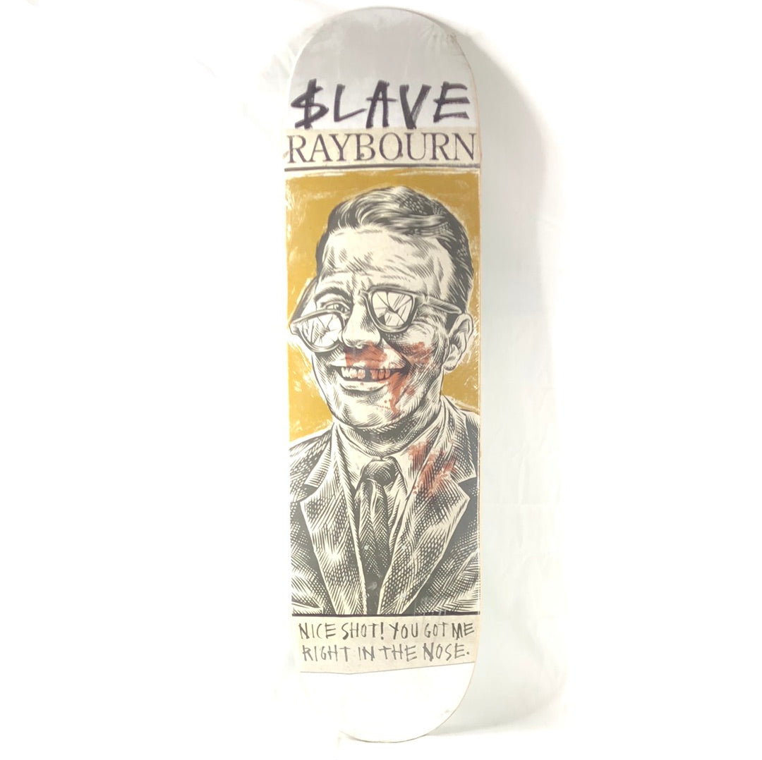 Slave Ben Raybourn Nice Shot! White/Yellow/Black 8.5" Skateboard Deck