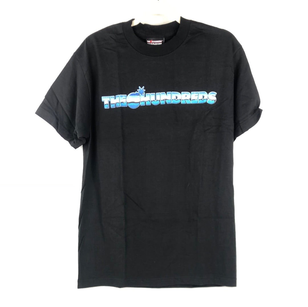 The Hundreds Chest logo Metallic Black Blue Size M S/s Shirt