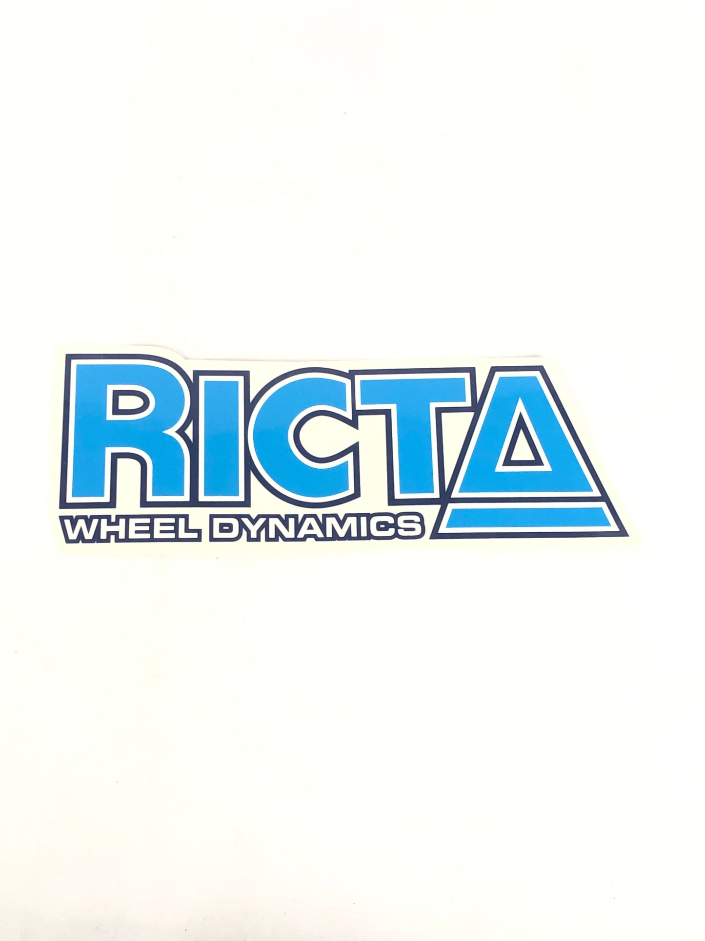 Ricta Wheel Dynamics Clear Blue 10" x 4" Sticker