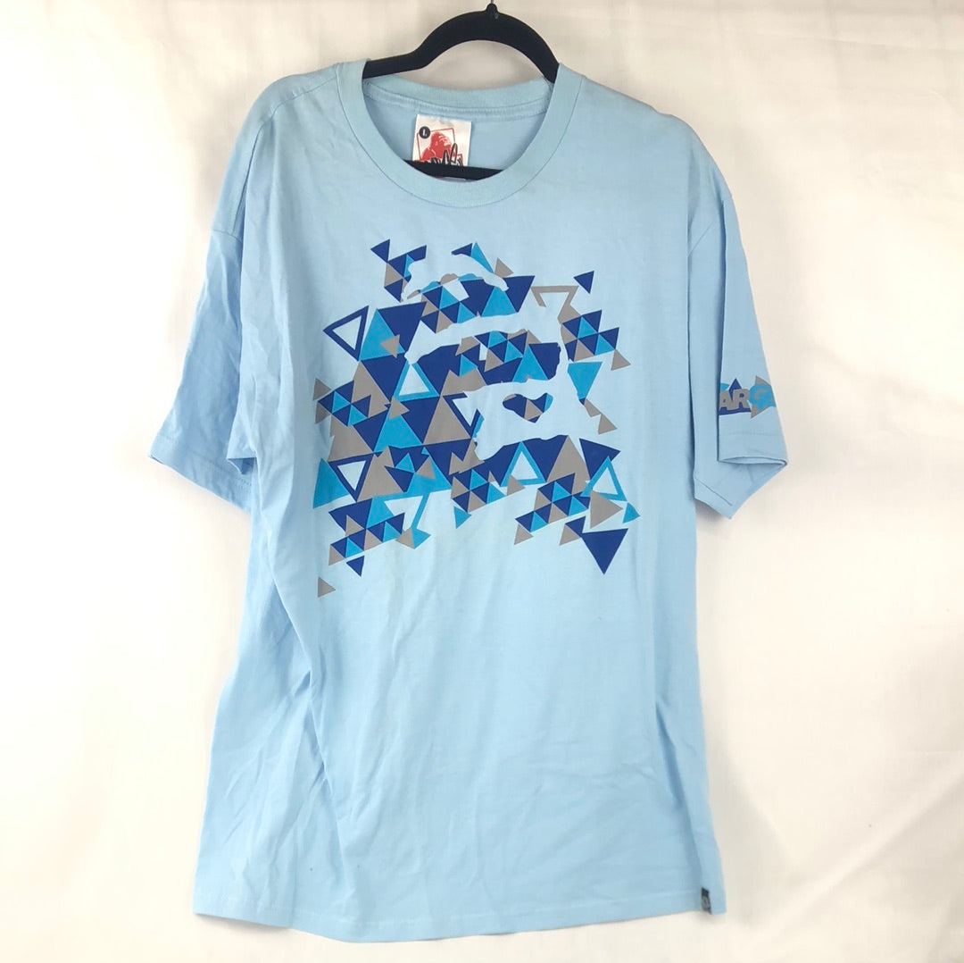 X Large Front Logo Blue Size L S/s Shirt