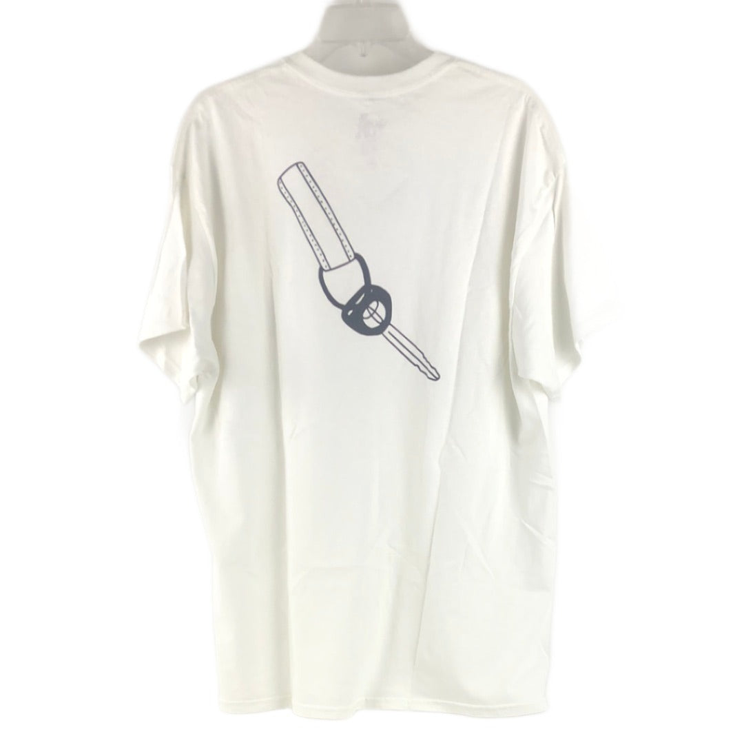 The Quiet Life Chest Pocket Logo White Black Size XL S/s Shirt