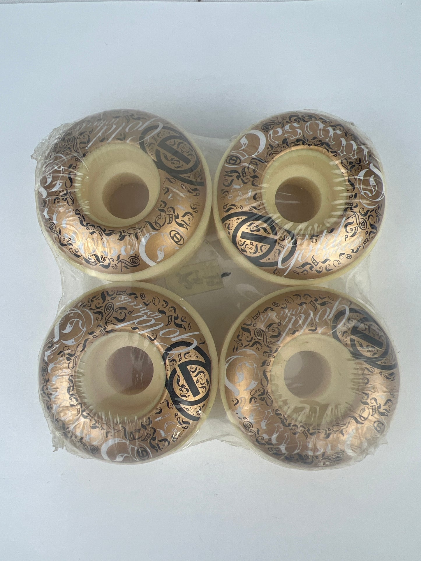 Gold Wheels Wade Desarmo Italics Gold White Black Size 51MM Vintage NOS Wheels