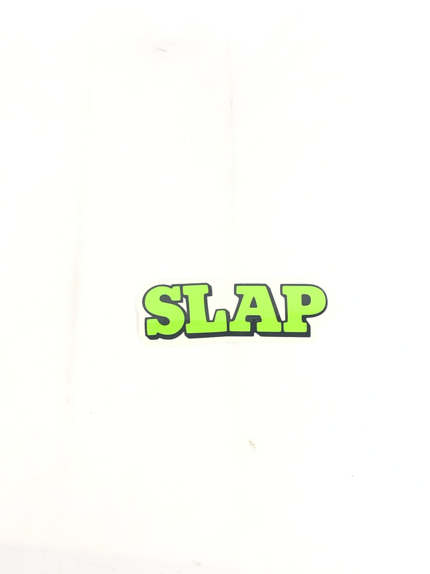 SLAP Magazine Logo Clear Black Green 5" x 1.75" Vintage NOS Sticker