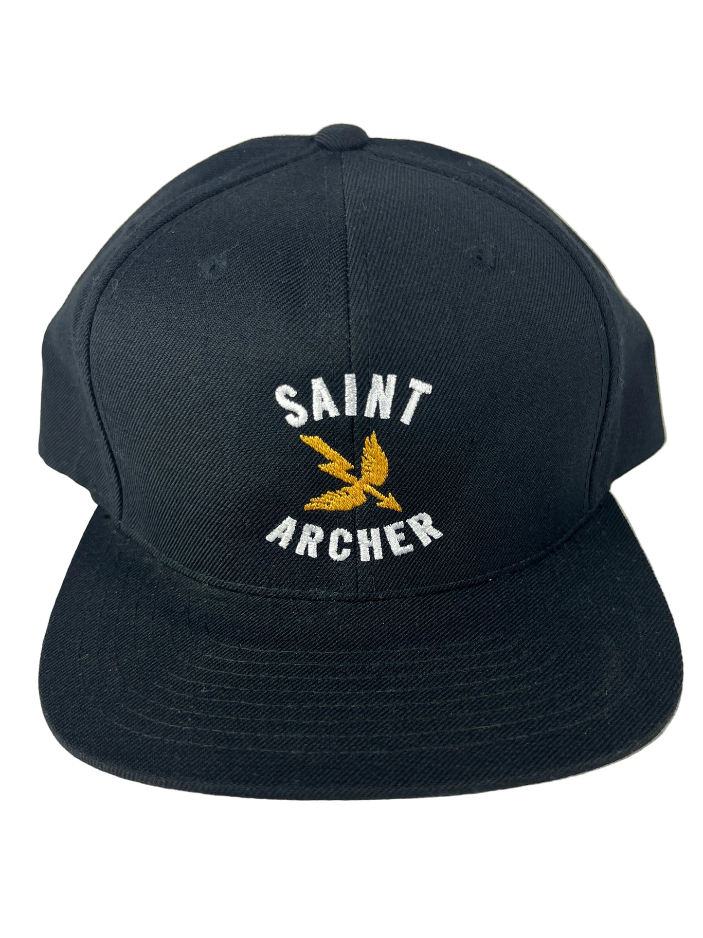 Saint Archer Arrow Logo Gold Black White One Size Fits All Vintage Snapback Hat