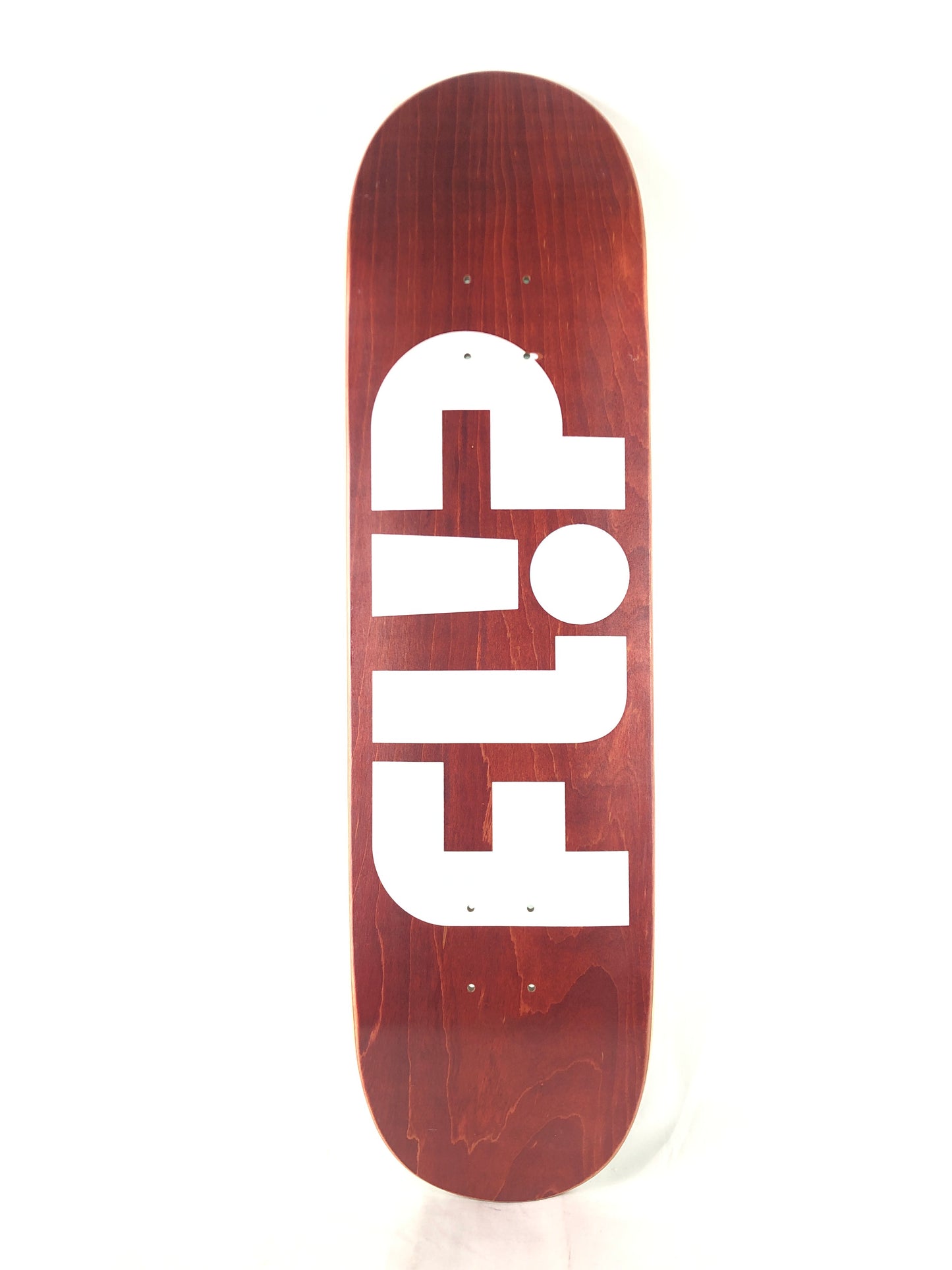 Flip Logo Blank Red White Size 8.5 Skateboard Deck