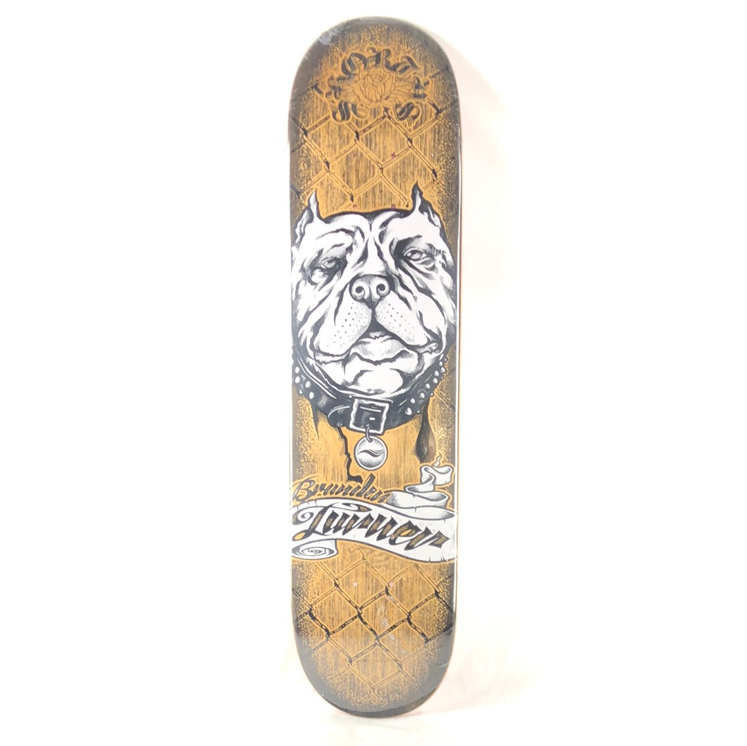 Shorty's Brandon Turner Pitbull Graphic Tan Size 7.5" Skateboard Deck
