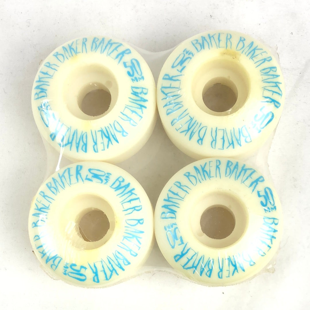 Baker Blue Writing Blue White 50mm NOS Skateboard Wheels