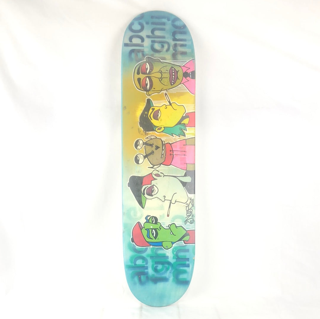 Various Hand Painted Misfits Multi 7.75'' Skateboard Deck