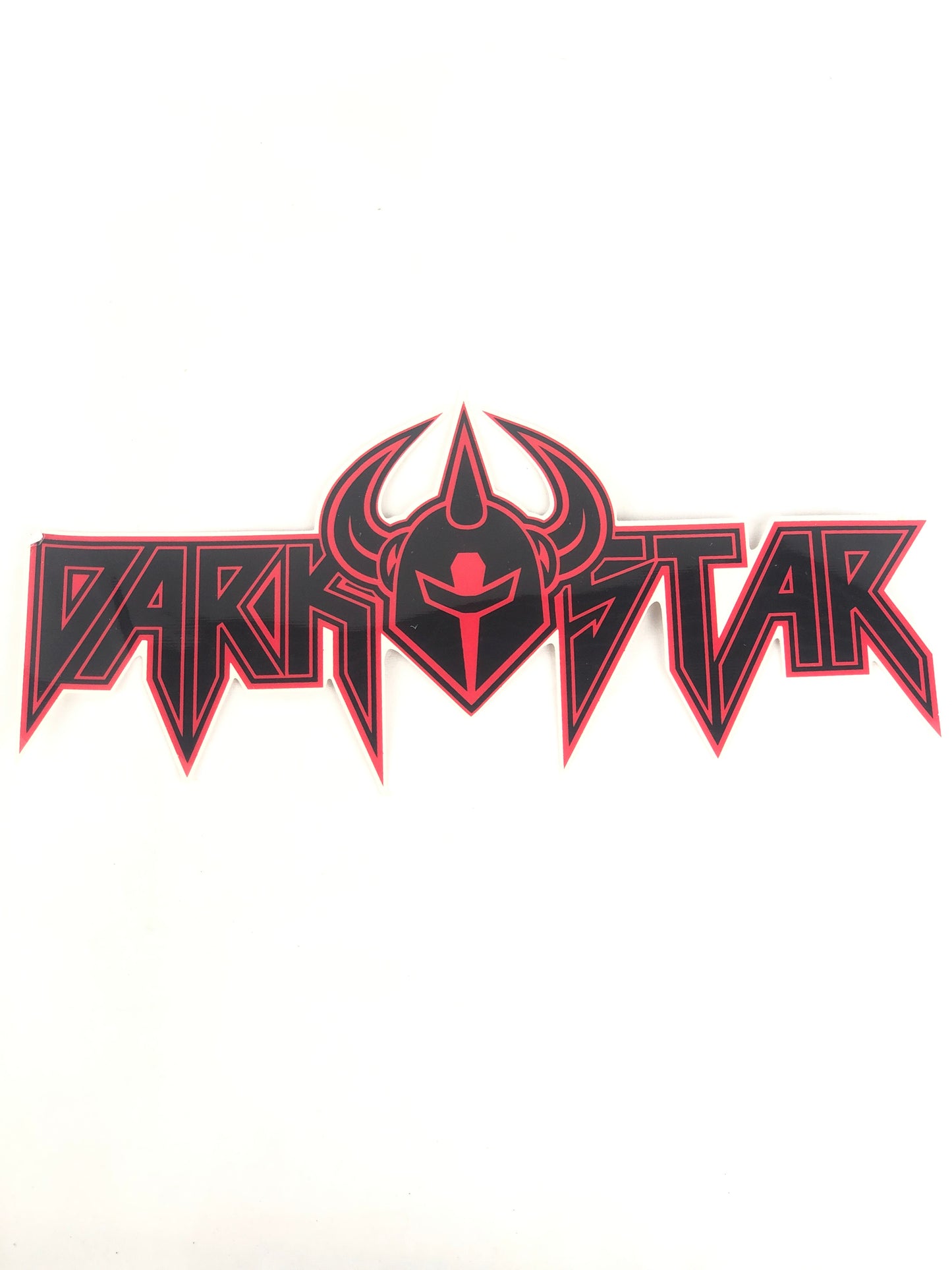 Darkstar Skateboards Helmet Clear Black Red 12" x 5.5" Sticker