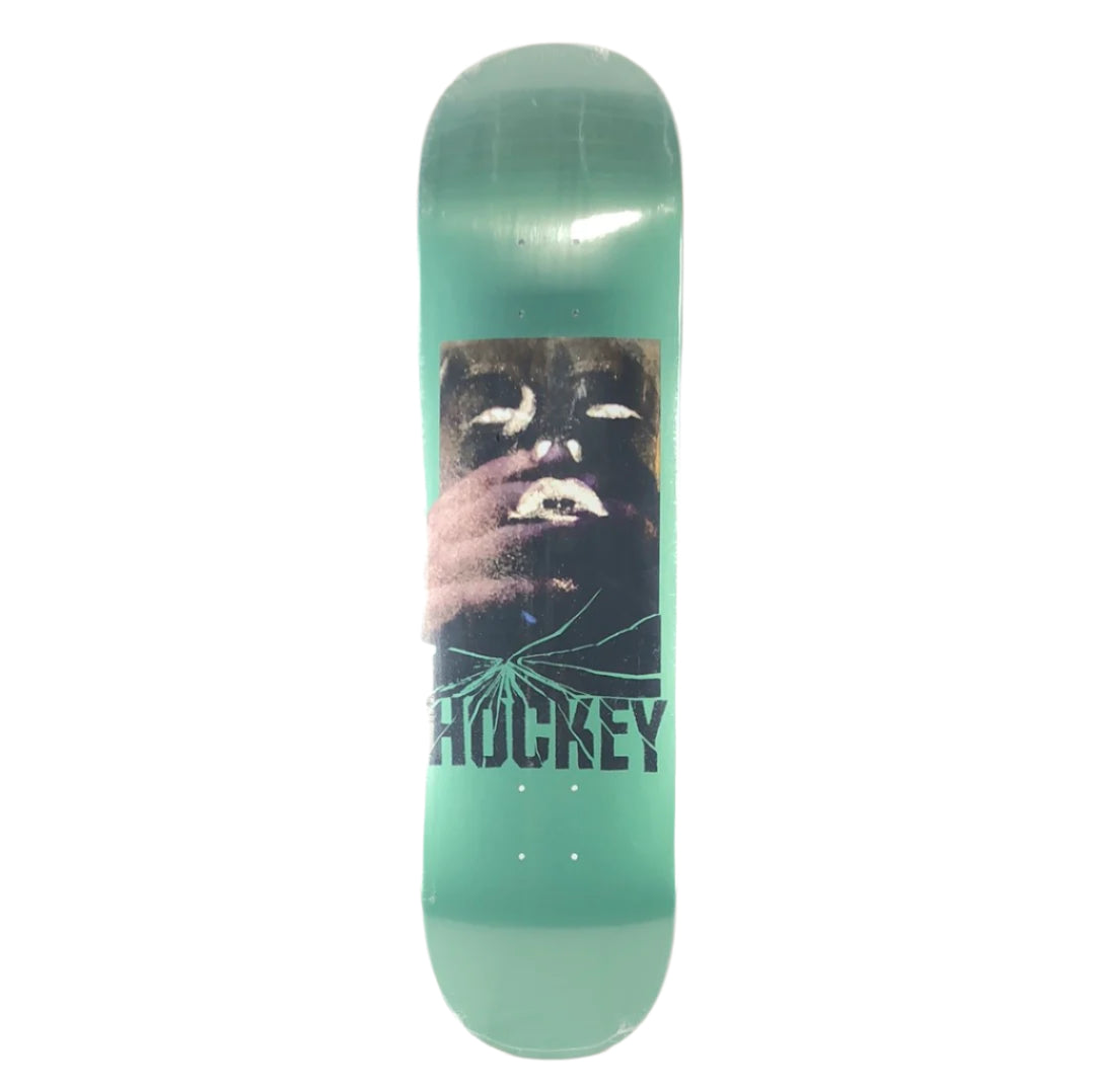 Hockey Mac-Green Eyes Without A Face Green/Black/Multi Color Size 8.18 Skateboard Deck