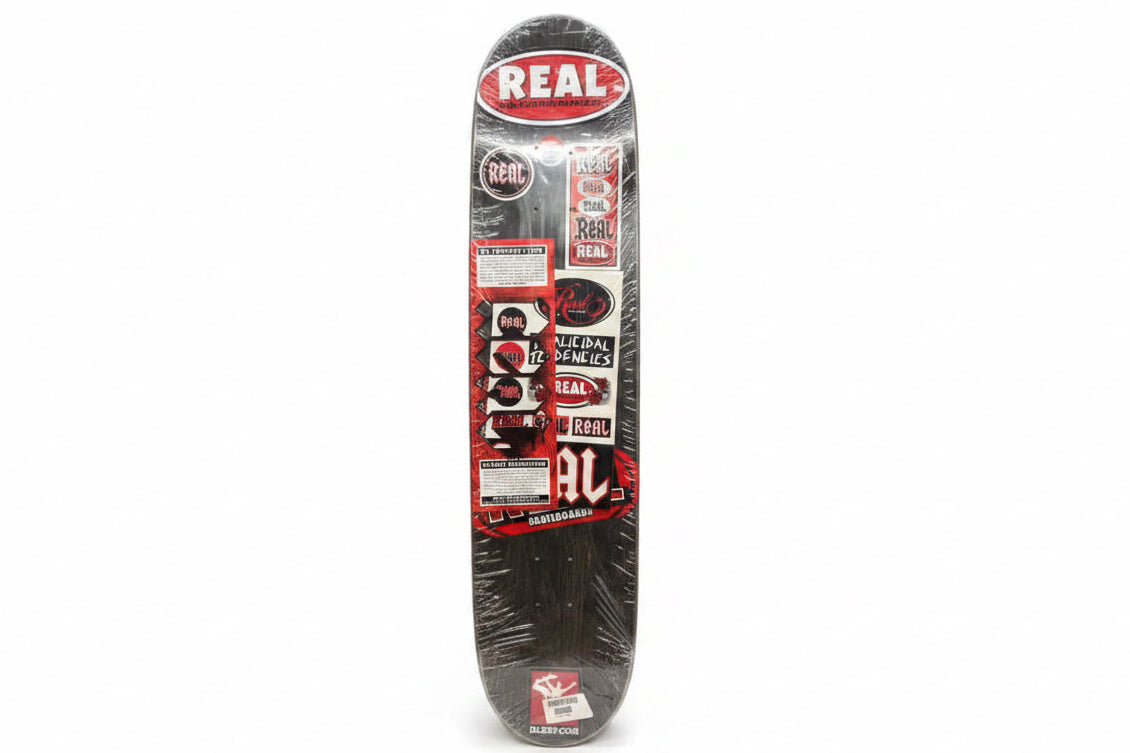 Real Peter Ramondetta Repeater Web BLD Red White Black Size 7.75" Vintage NOS Deck With DVD Included