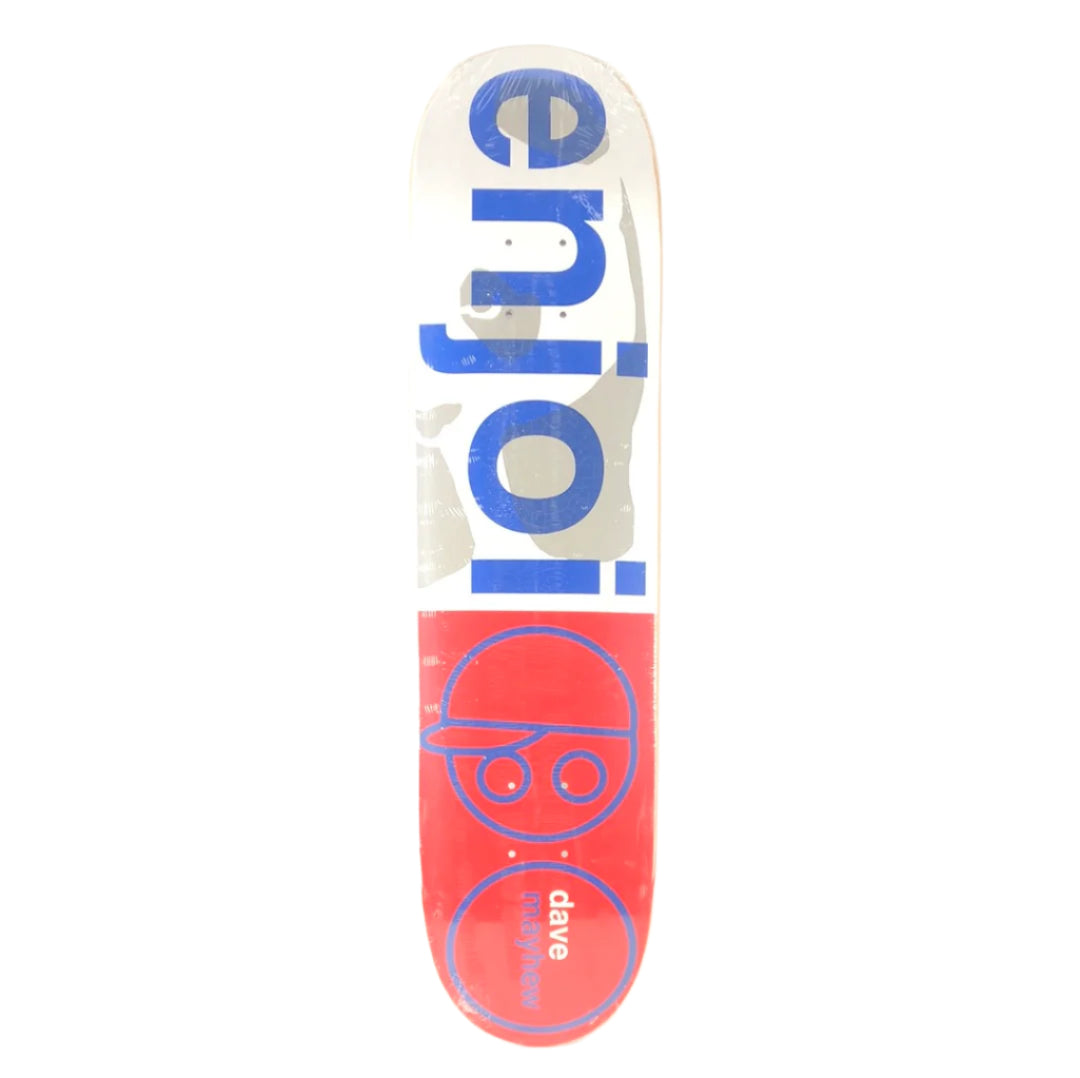 Enjoi Dave Mayhew Panda White/Red/Blue Size 7.75" Vintage NOS Deck