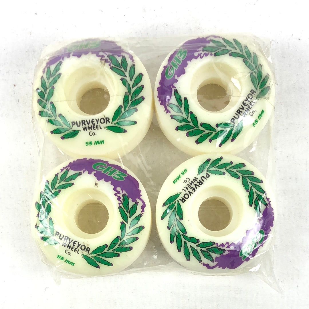 Purveyor GH3 Purple Smoke Green Purple Black 53mm Skateboard Wheels