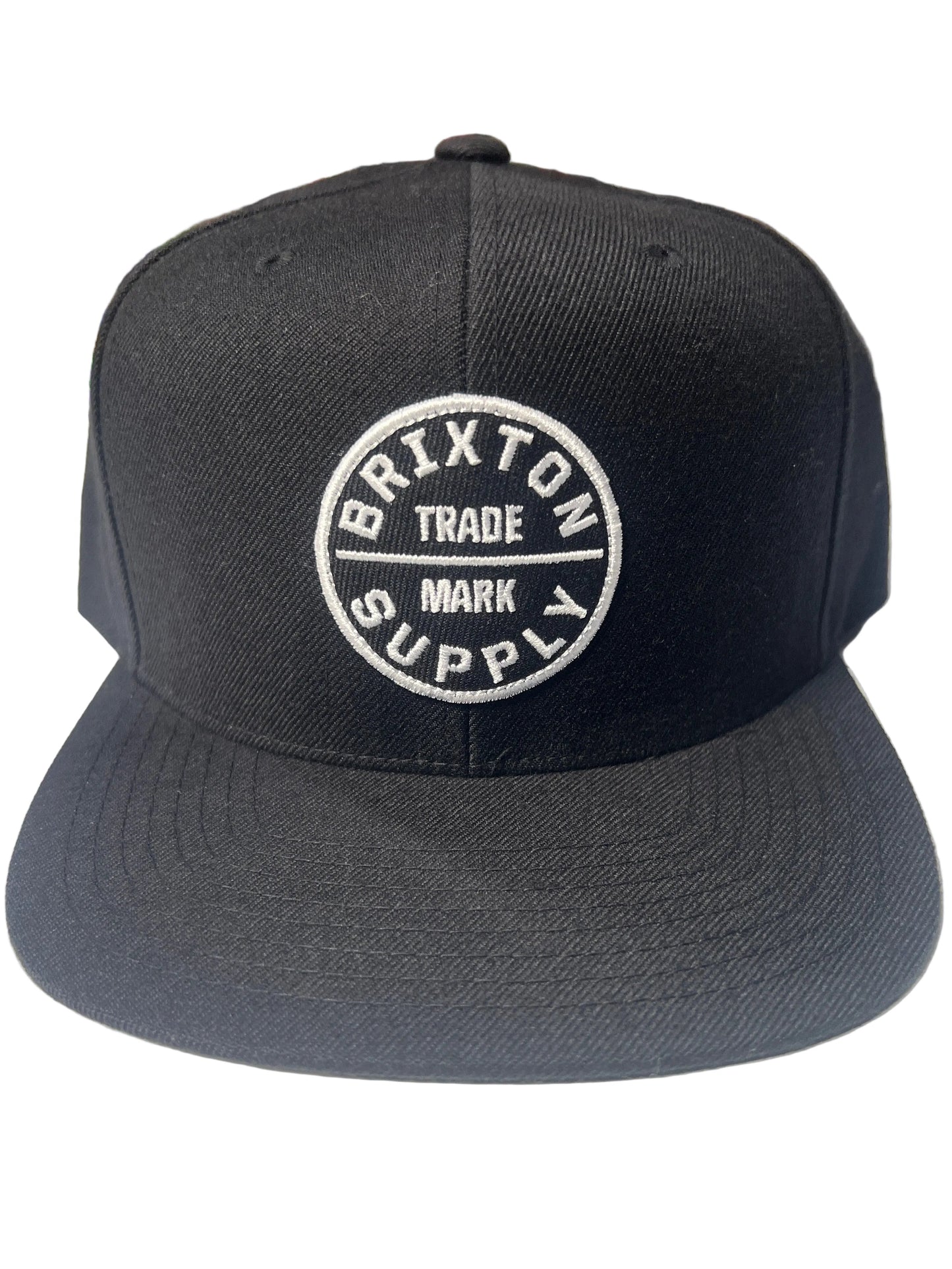 Brixton Trade - Mark Supply Black White One Size Fits All Vintage Snapback Hat